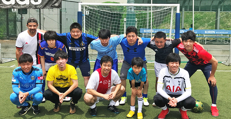 フットサル（飯田japan）休日の職場の仲間たちとのクラブ活動