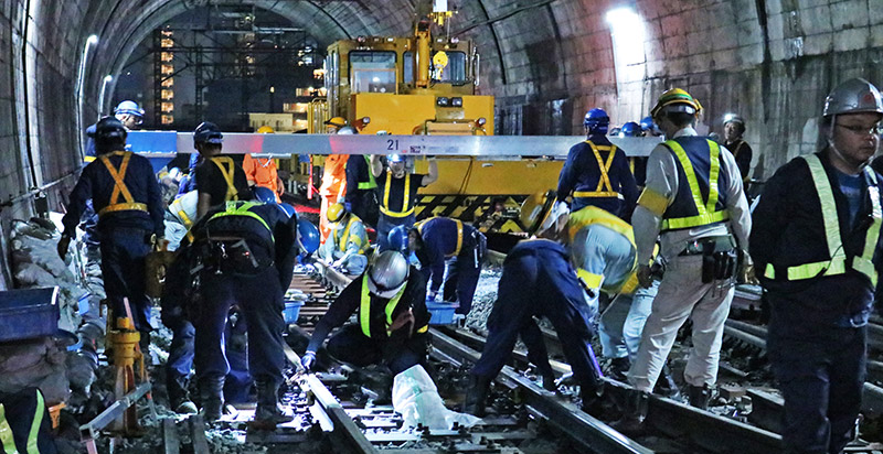溝の口～梶が谷間で新しいポイントを設置してます